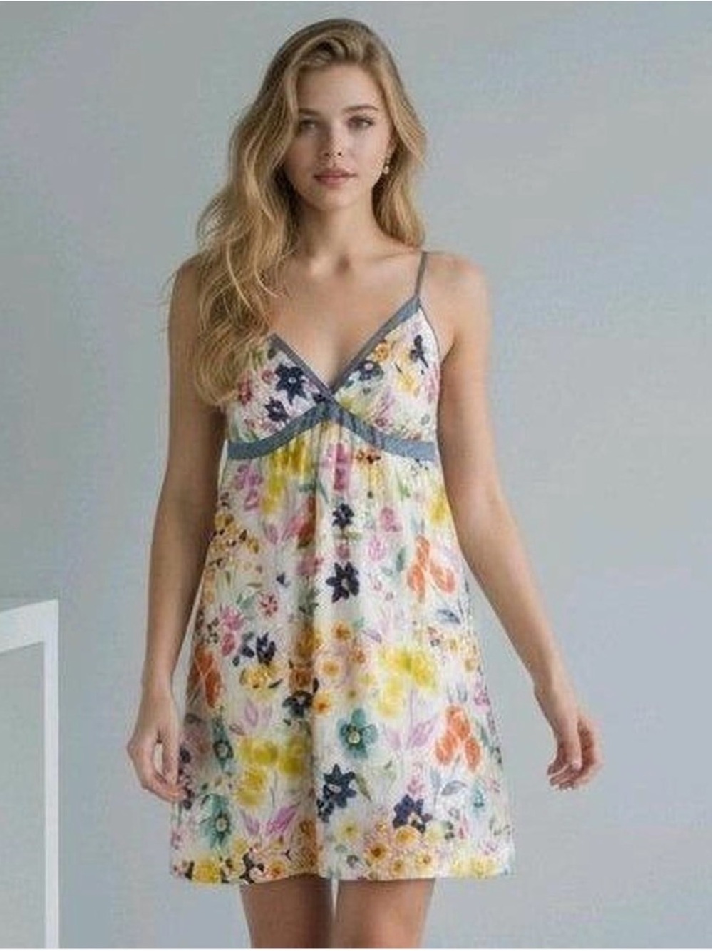 Johnny Was Cream Floral Sundress